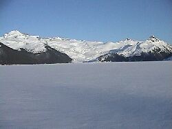 Garibaldi Lake - completely frozen over